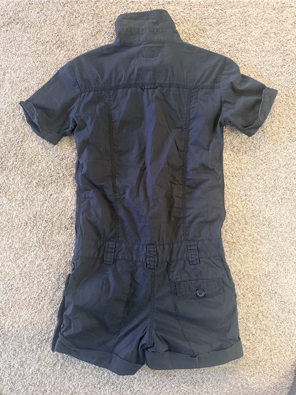 Miss Sixty Black Short Sleeve Button Romper - Picture 8 of 8